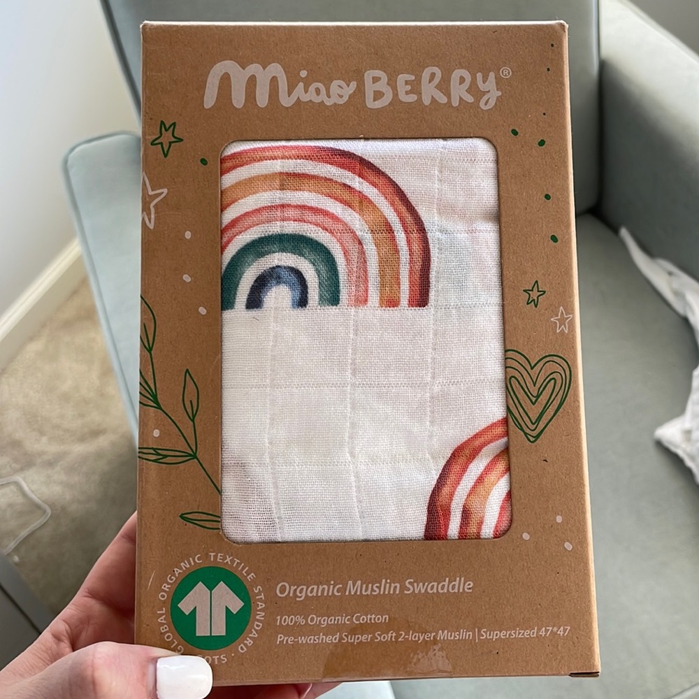Miaoberry Organic Muslin Swaddle - NWT